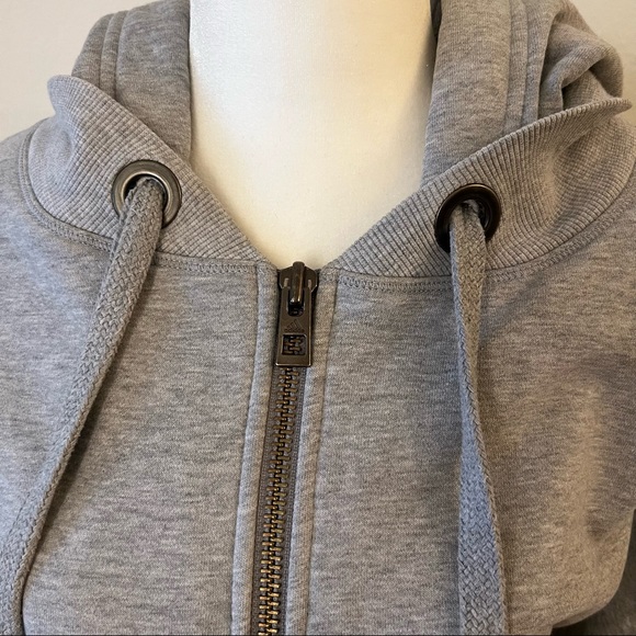 Stella McCartney z adidas gray zip hood sweater with pleat back - Picture 4 of 4